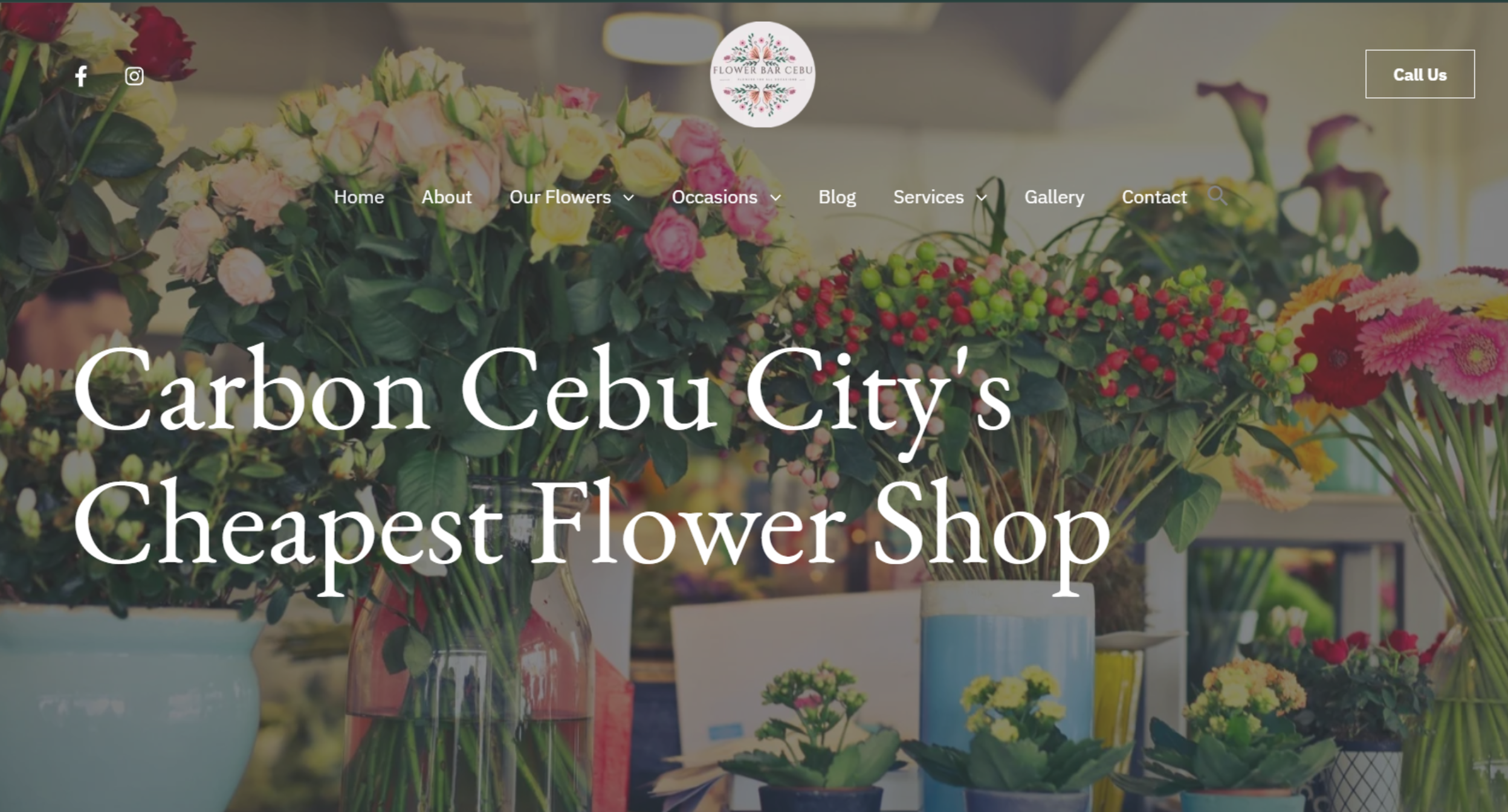 Flower Bar Homepage