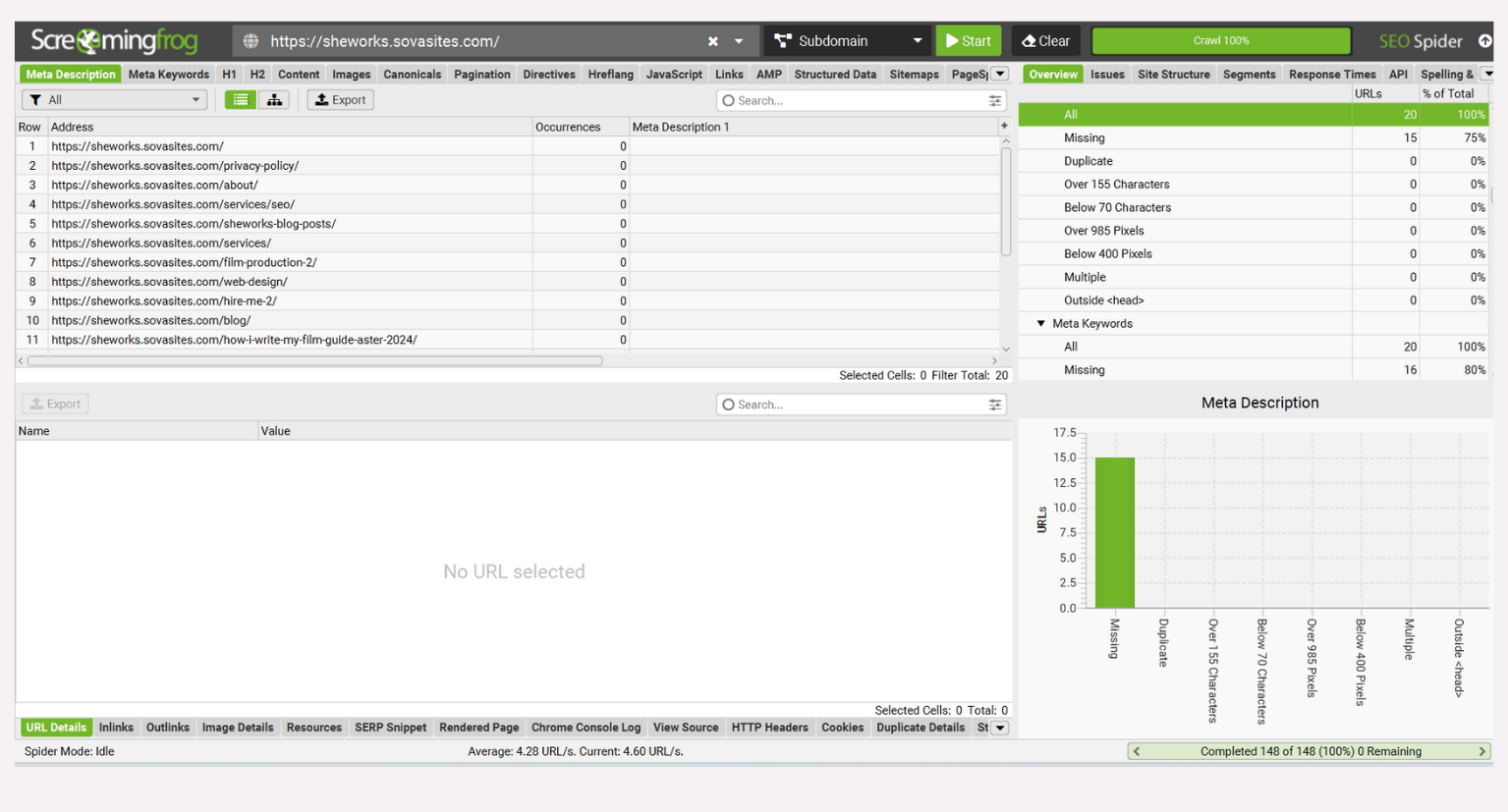 Sheworks Website Audit
